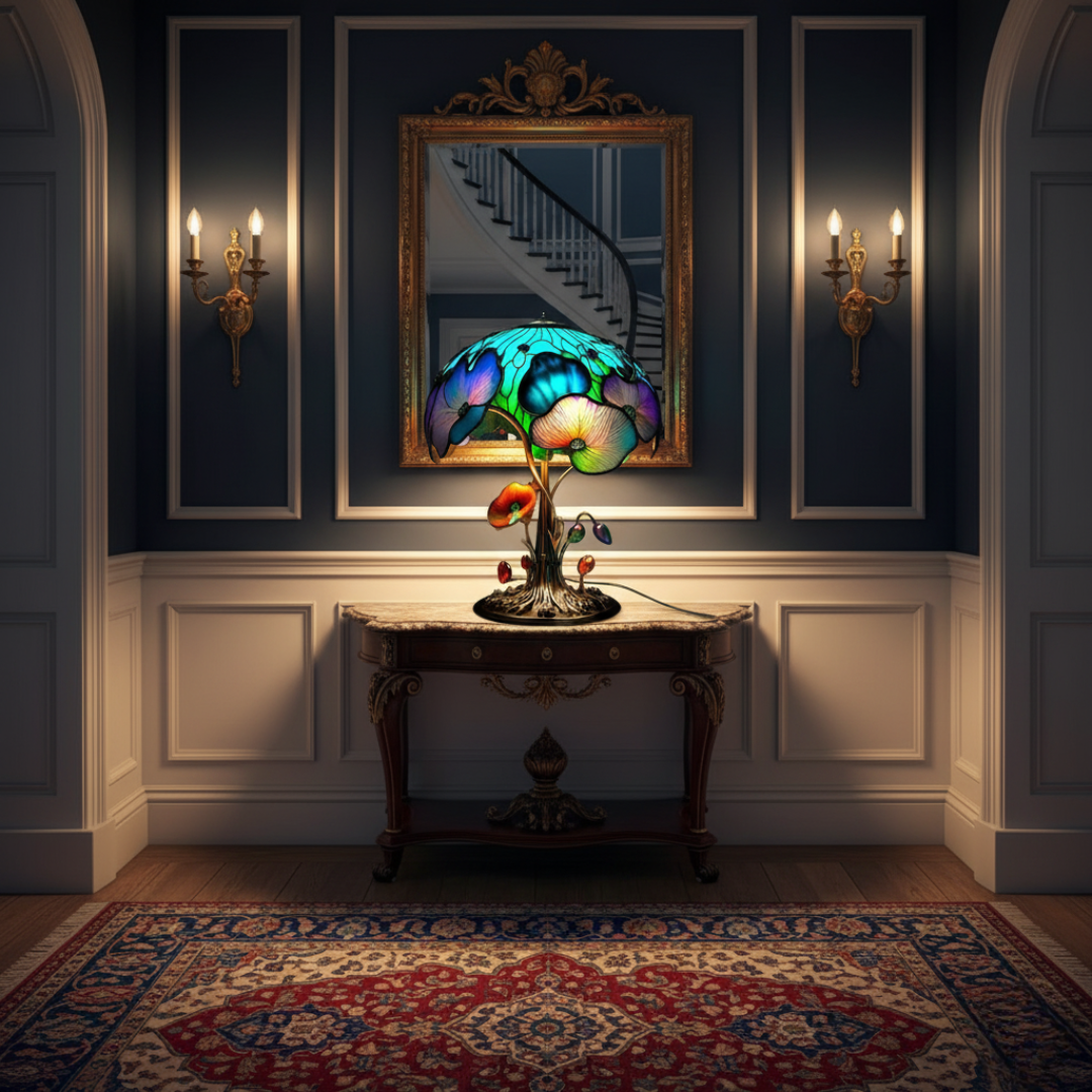 Boho Chic Houbová Květinová Lampa